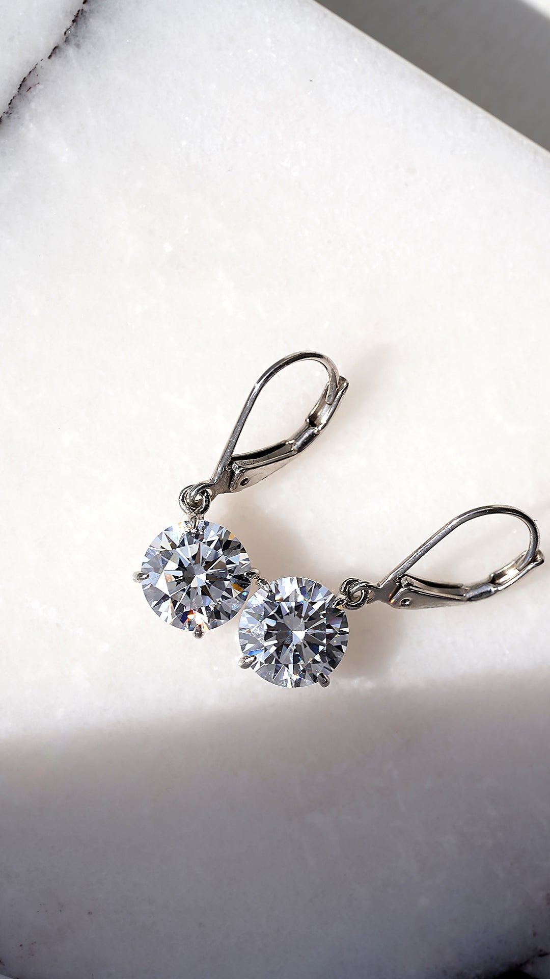 Briar Earrings White Gold Plated