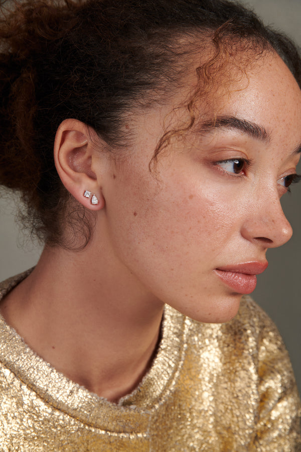 Pear Stud 18K Gold Vermeil