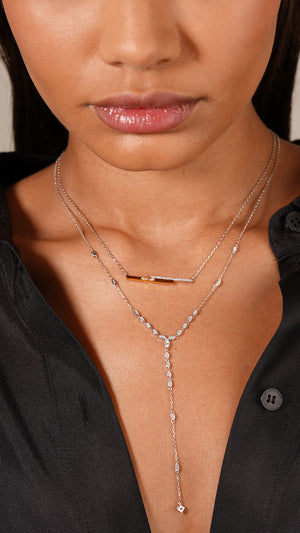 Calluna Necklace White Gold Plated