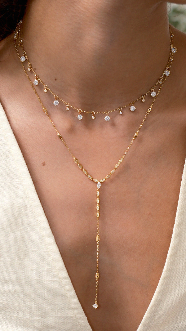 Lisbet Necklace Gold Vermeil
