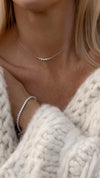 Carissa Necklace White Gold Plated