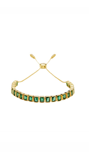 Cassidy Bracelet Emerald 18K Gold Vermeil