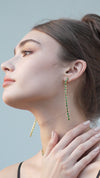 Cassidy Earrings Emerald 18K Gold Vermeil