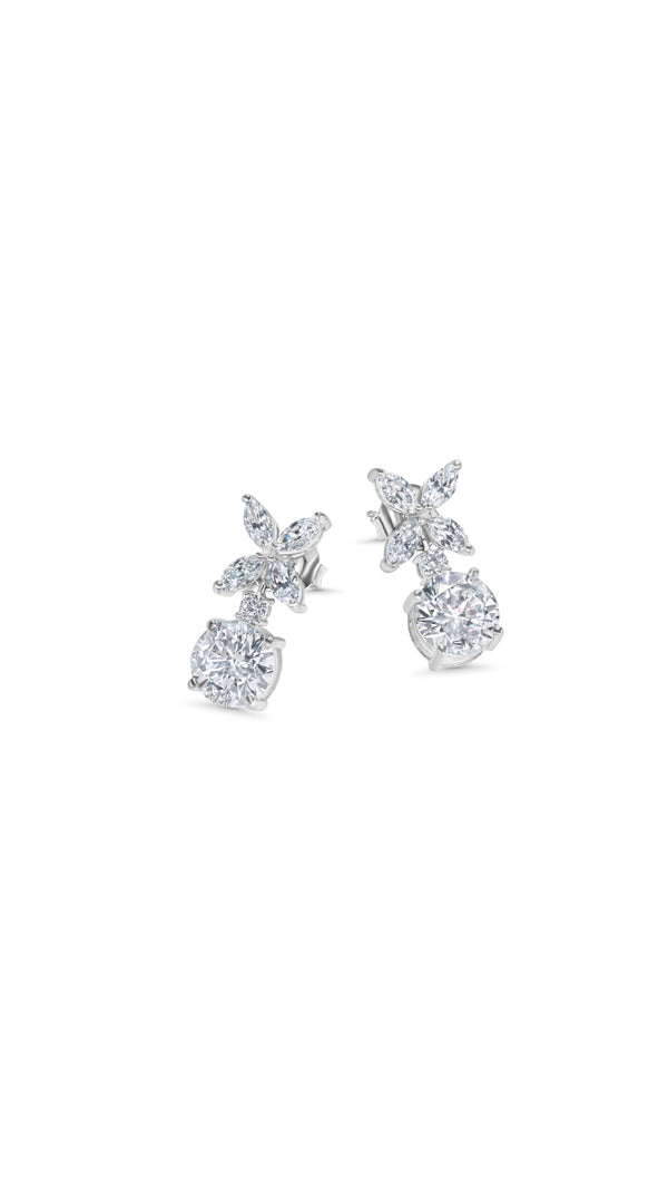 Jasmine Drop Earrings Sterling Silver