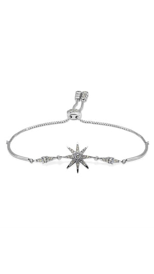 Celestia Bracelet White Gold Plated