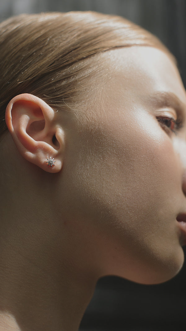 Comet Stud Earring Sterling Silver
