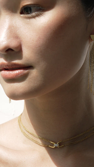 Cyndi Necklace Gold Vermeil