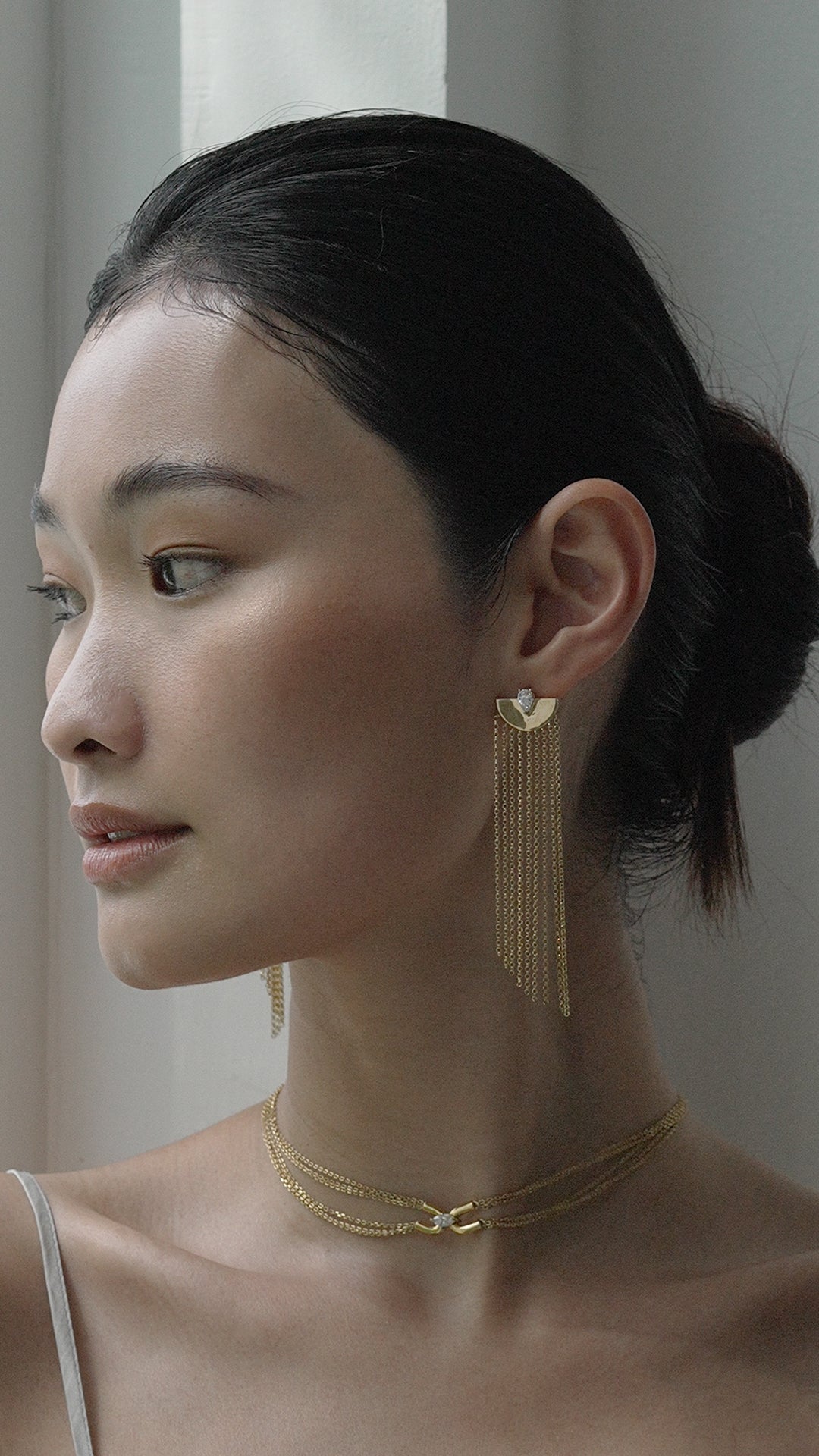Maia Drop Earrings Gold Vermeil