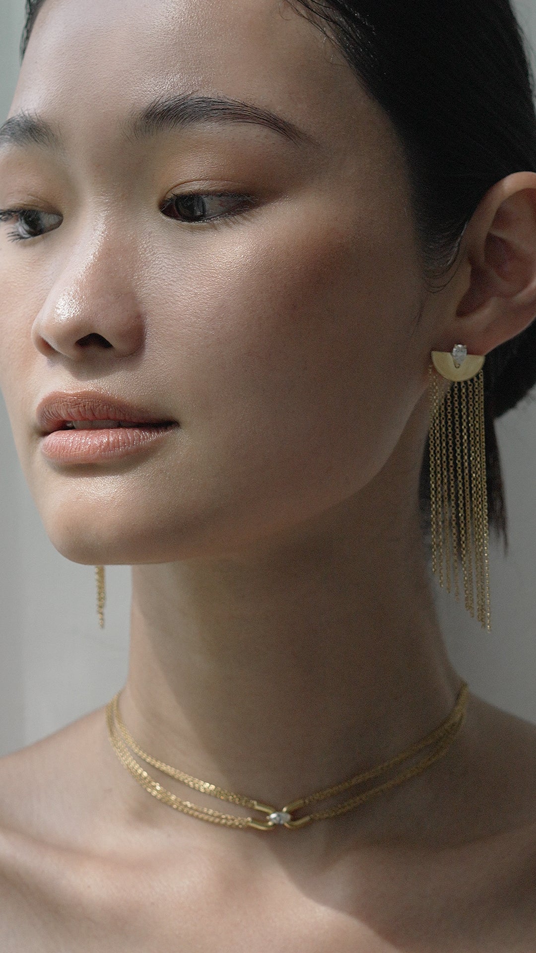 Maia Drop Earrings Gold Vermeil