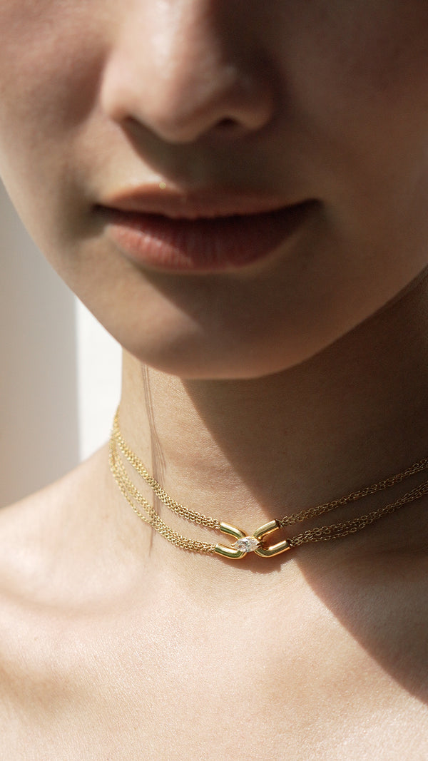 Cyndi Necklace Gold Vermeil
