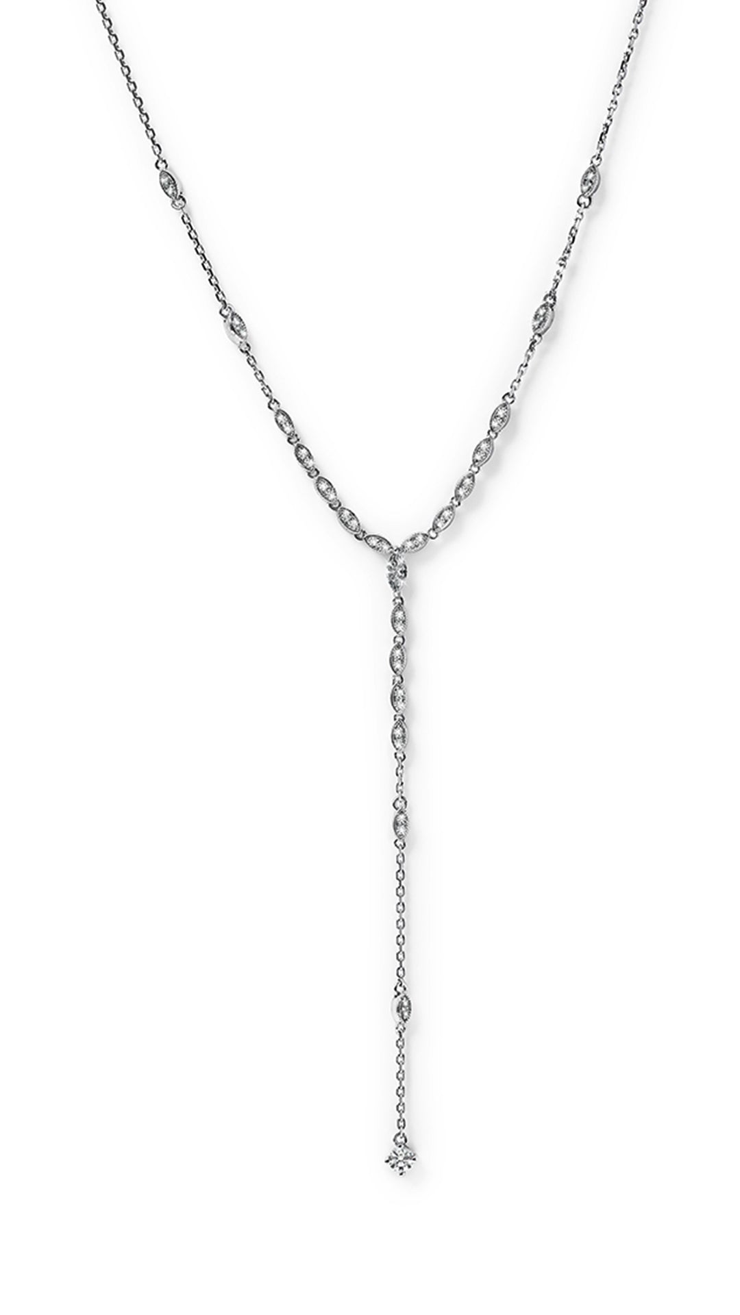 Calluna Necklace White Gold Plated