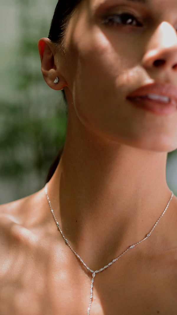 Calluna Necklace White Gold Plated