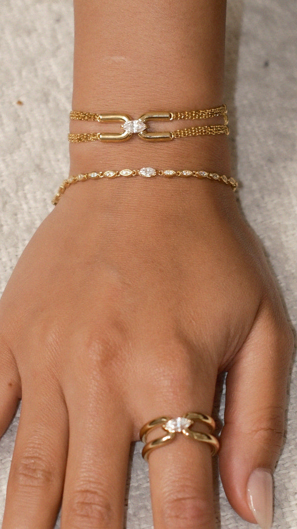 Jett Ring Gold Vermeil