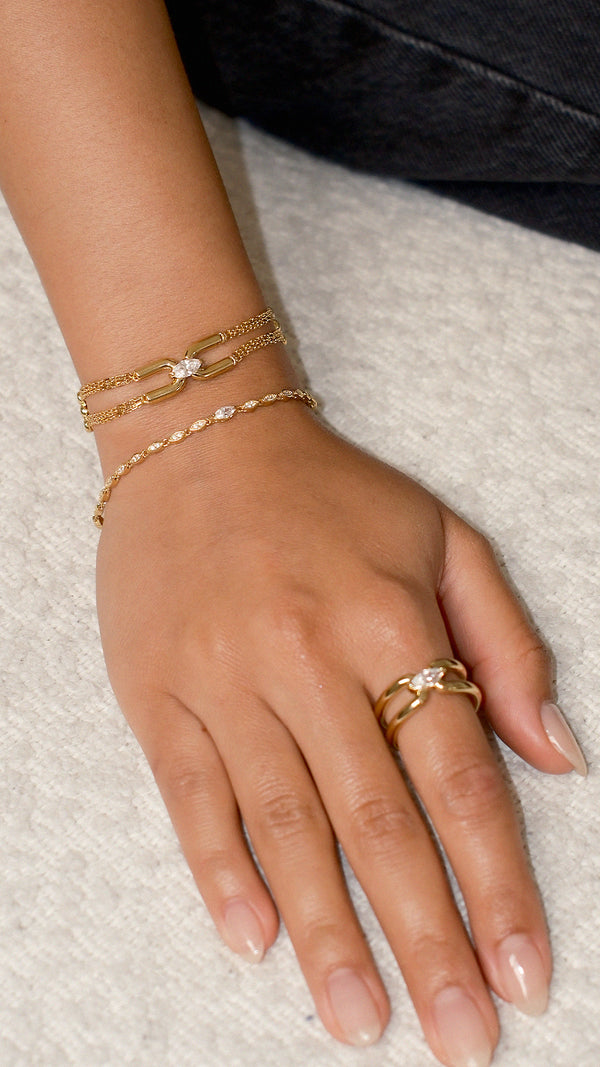 Jett Ring Gold Vermeil