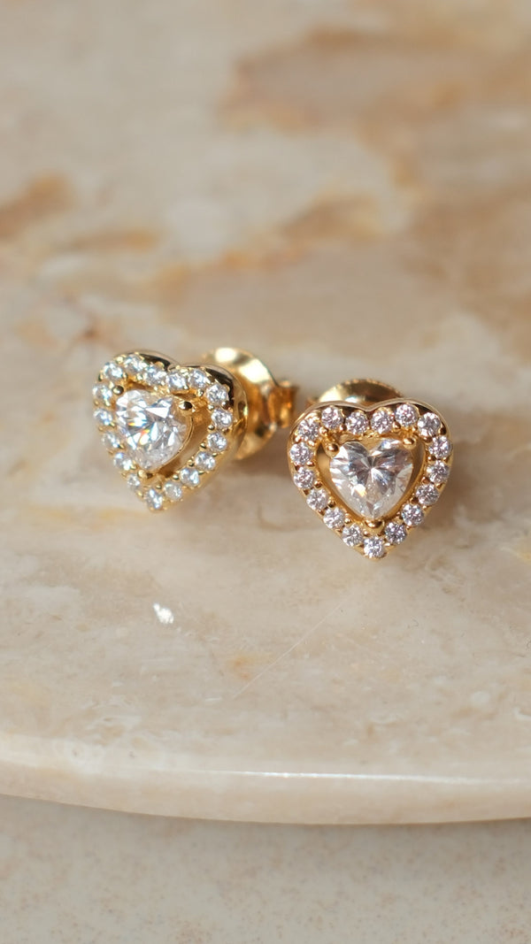 Cora Baby Stud Earrings Gold Vermeil