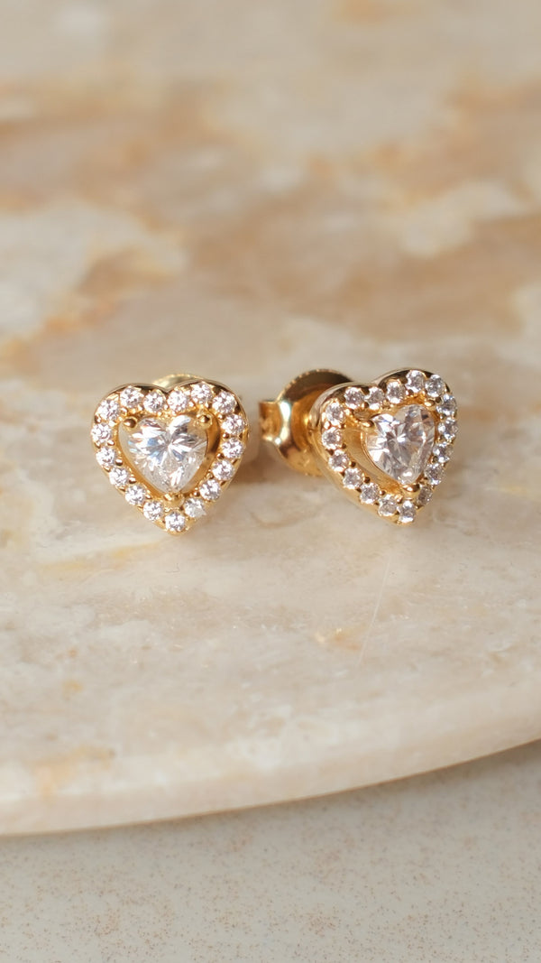 Cora Baby Stud Earrings Gold Vermeil