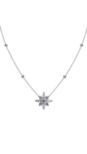 Camelia Necklace Silver
