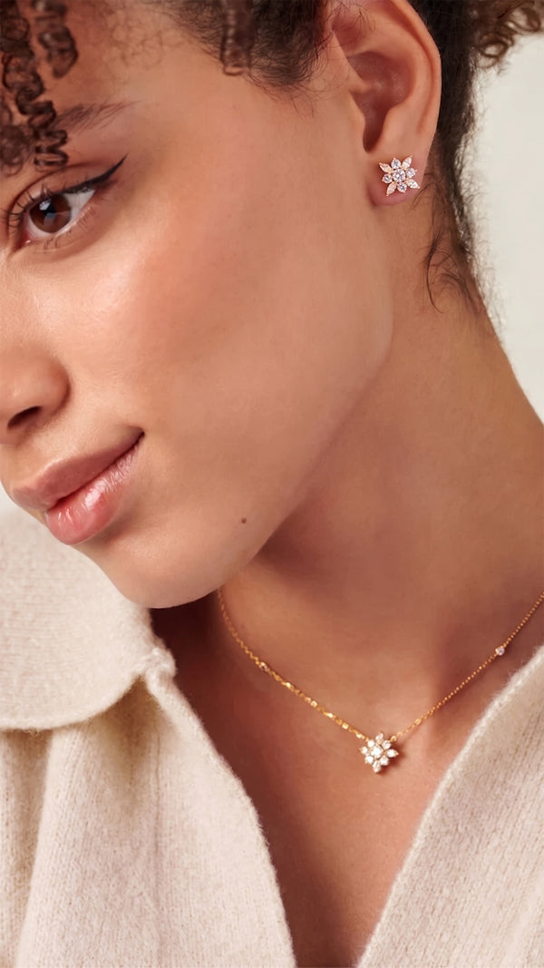 Camelia Necklace Gold Vermeil
