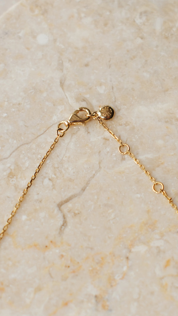 Camelia Necklace Gold Vermeil