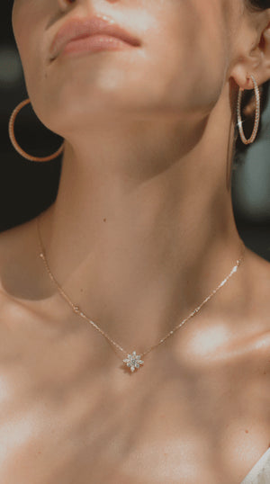 Camelia Necklace Gold Vermeil