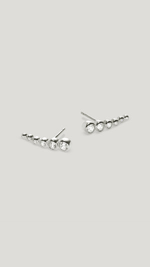 Carissa Earrings White Gold Plated