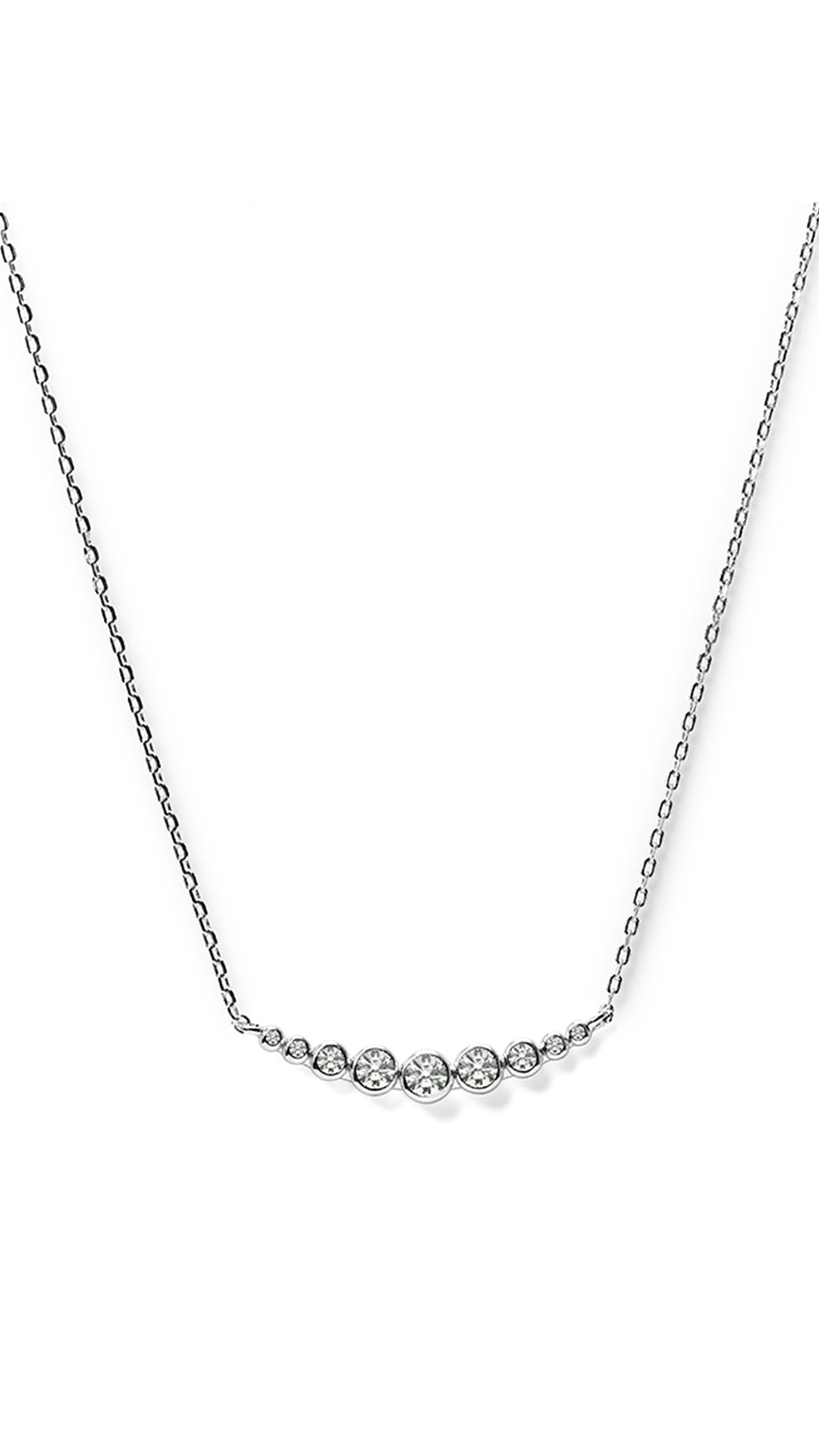 Carissa Necklace White Gold Plated