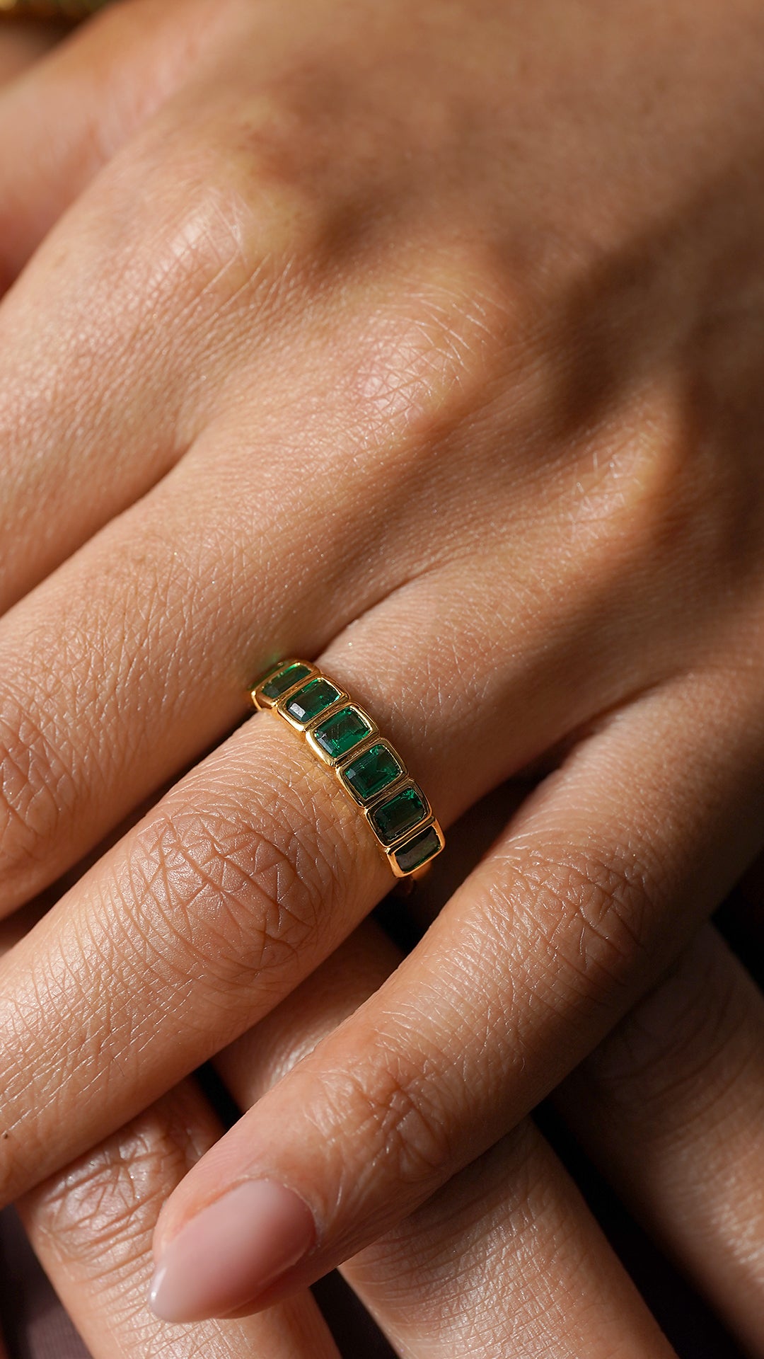 Cassidy Ring Emerald 18K Gold Vermeil