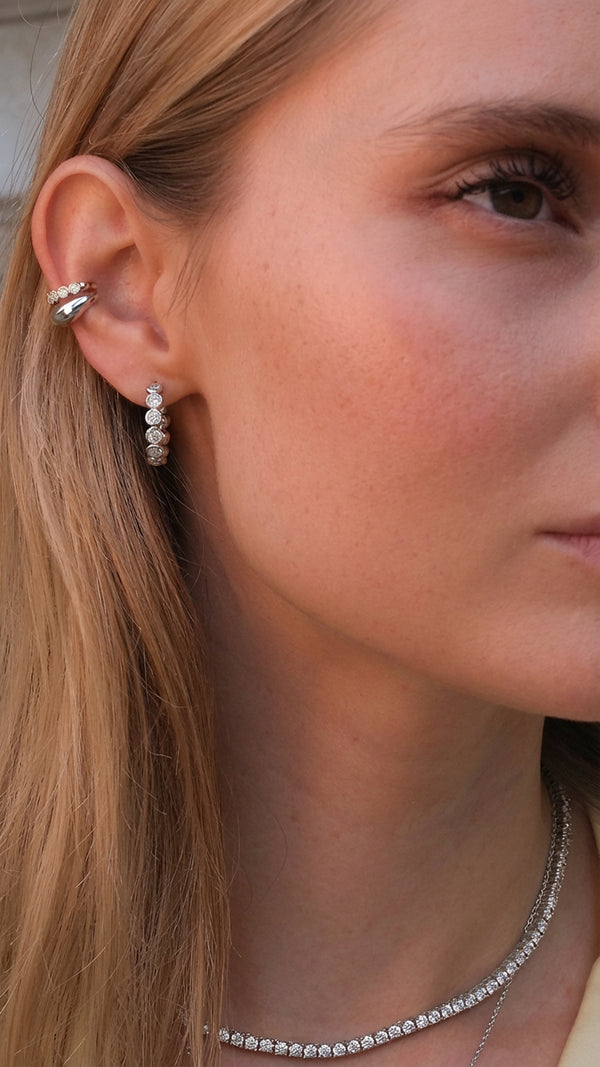 Cate Hoop Earring Sterling Silver