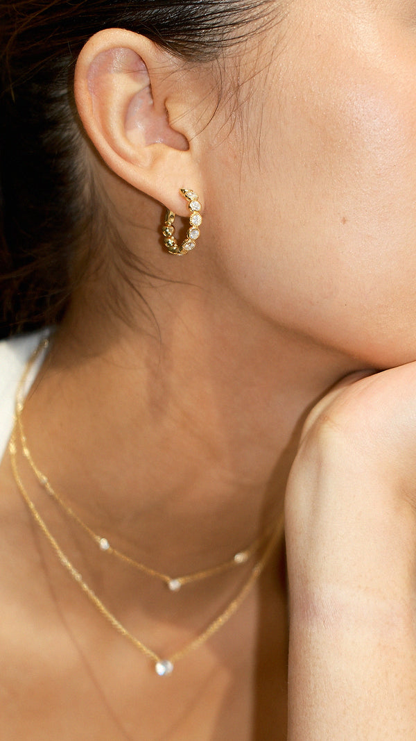 Cate Hoop Earrings Gold Vermeil