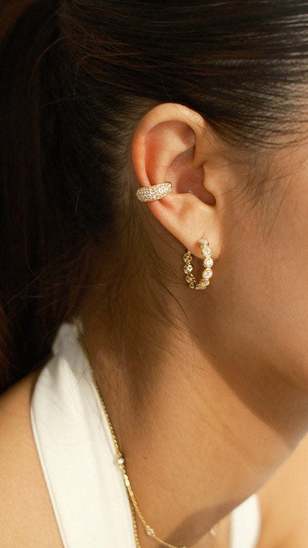 Cate Hoop Earrings Gold Vermeil