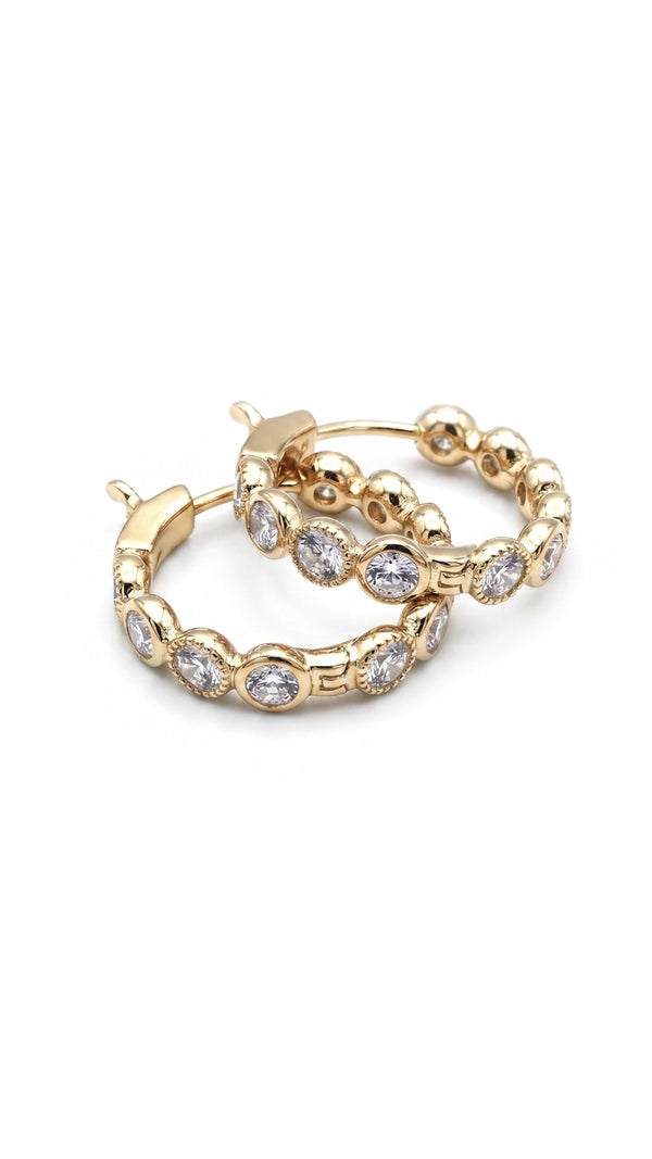 Cate Hoop Earrings Gold Vermeil