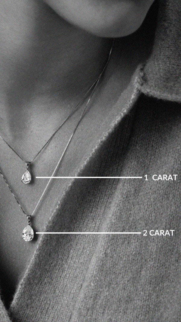 Cecile Necklace 9K White Gold