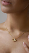 Celene Fan Necklace 18K Gold Vermeil