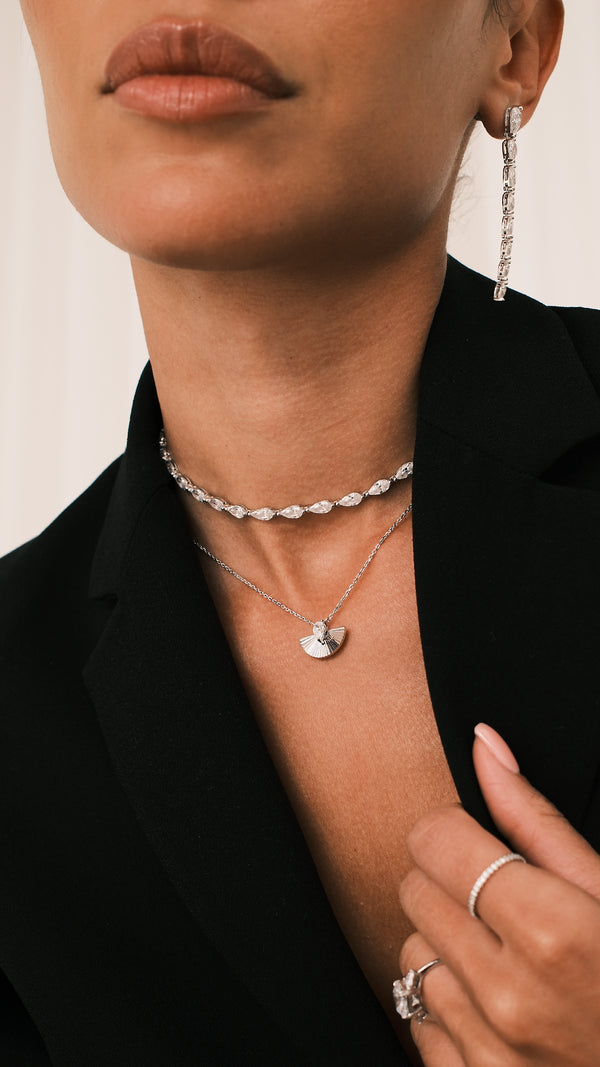 Tegan Necklace Sterling Silver