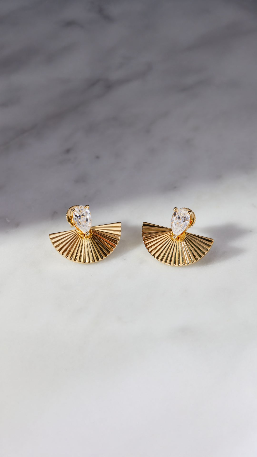 Celene Stud Earrings Gold Vermeil