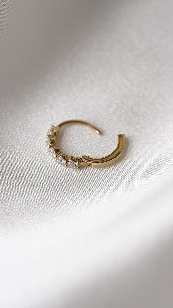 Celia Hoop Earrings Gold Vermeil
