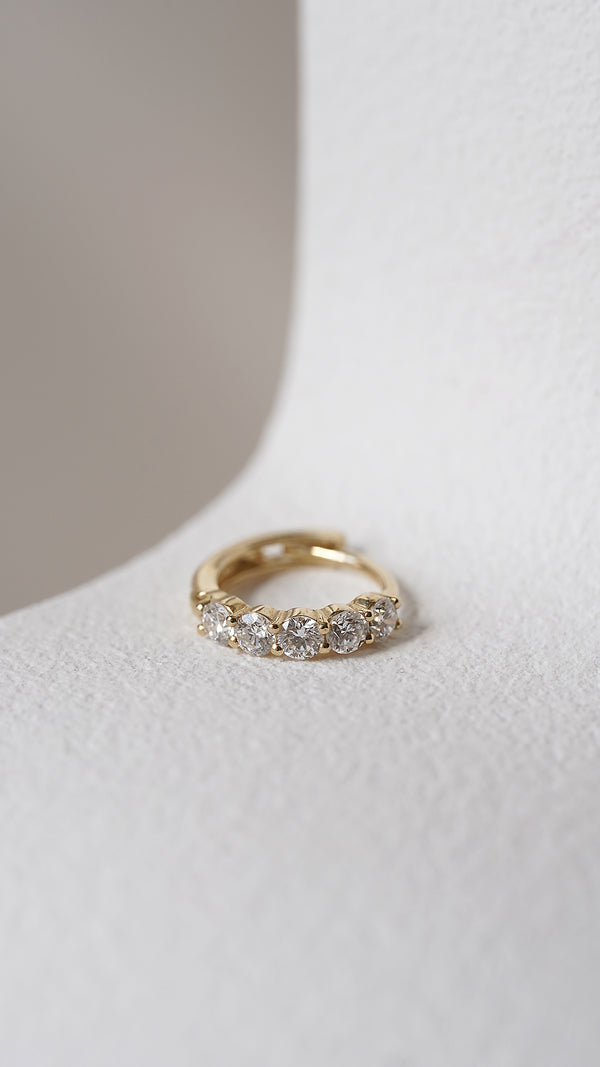 Celia Hoop Earrings Gold Vermeil