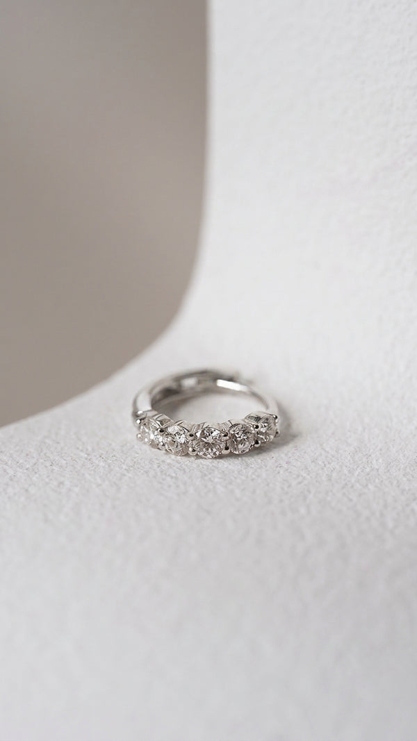 Celia Hoop Earrings Sterling Silver