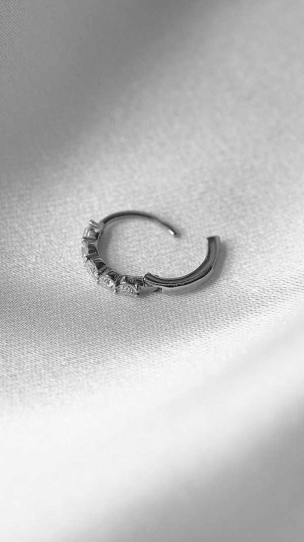 Celia Hoop Earrings Sterling Silver