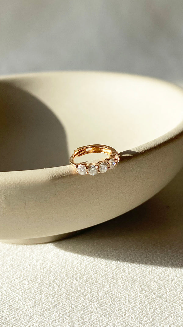 Celia Hoop Earrings Gold Vermeil