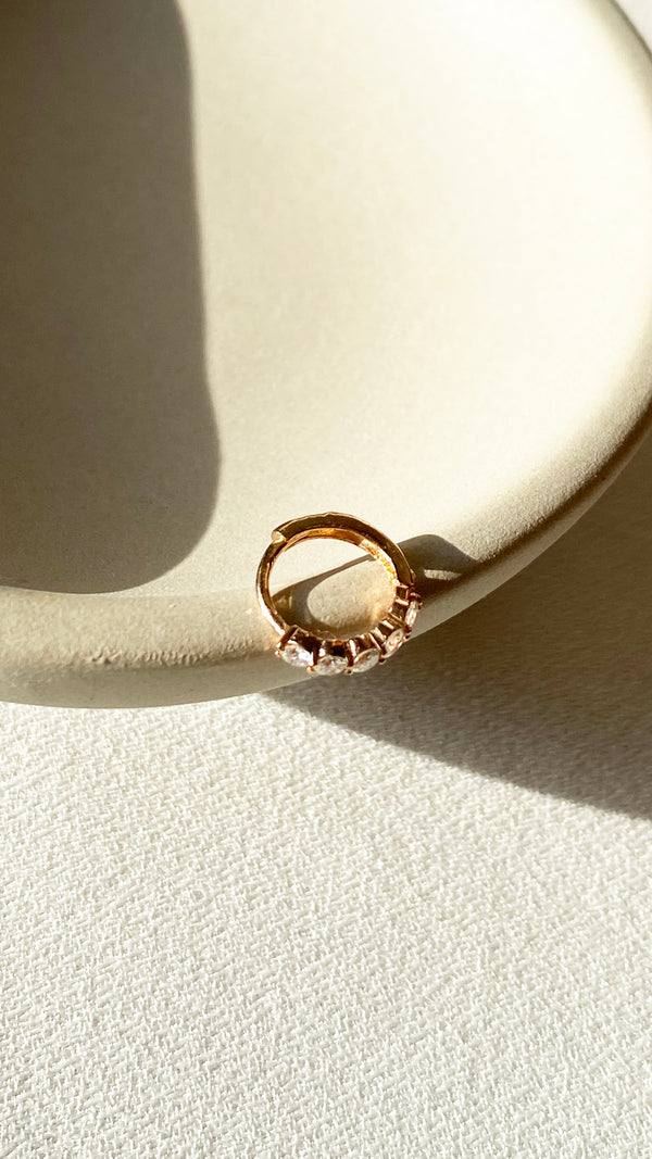 Celia Hoop Earrings Gold Vermeil