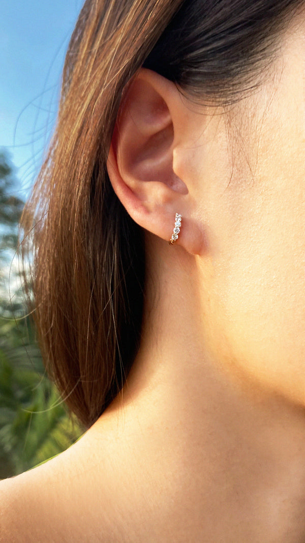 Celia Hoop Earrings Gold Vermeil