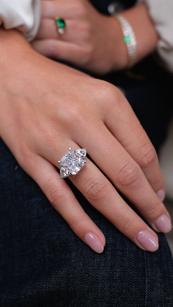 Chamania Radiant Solitaire Ring