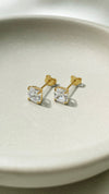 Charlie Stud Earrings 9K Yellow Gold