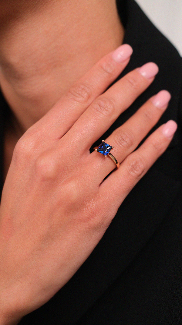 Charlotte Ring 1.00ct 18K Rose Gold Sapphire