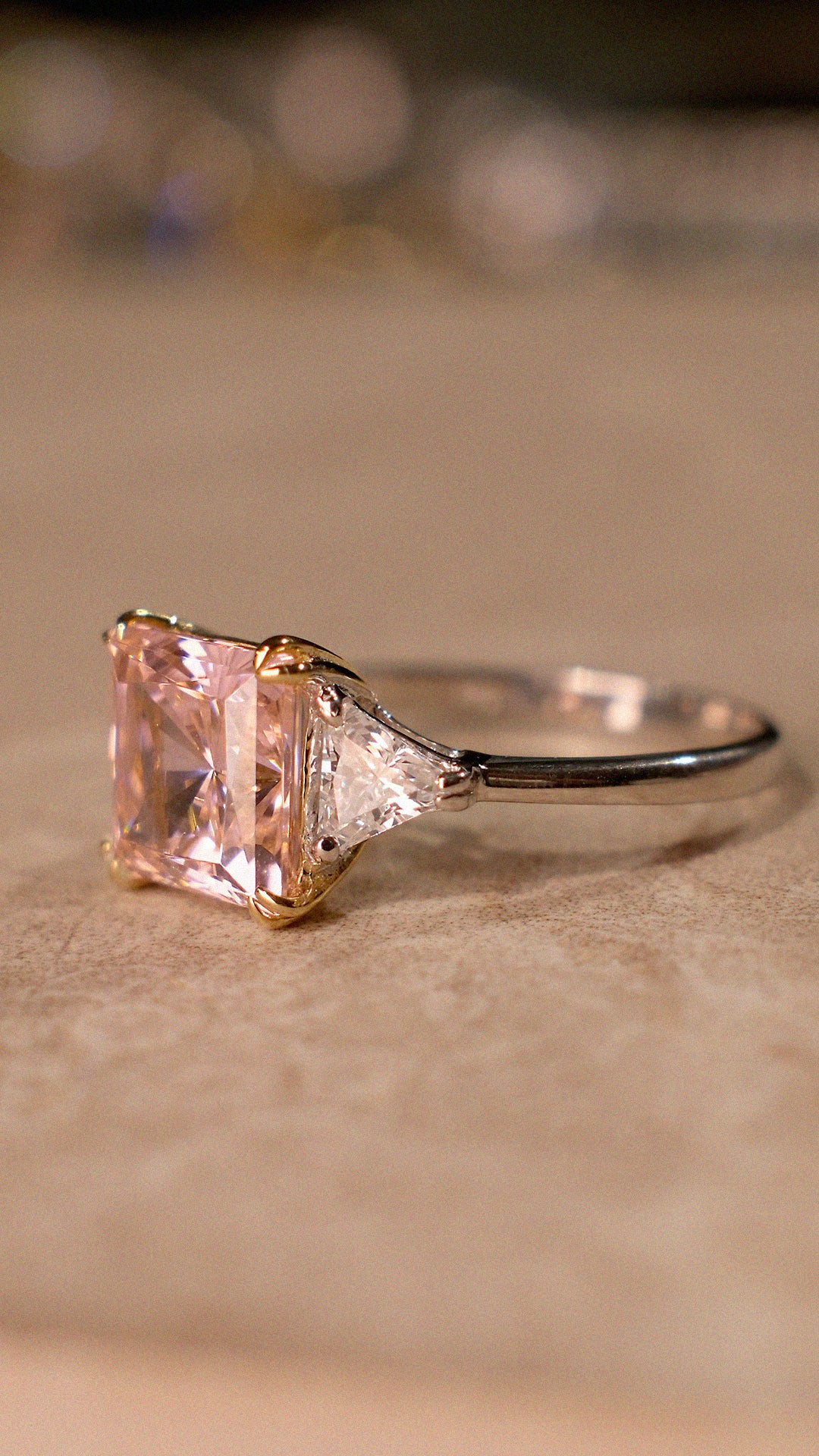 Chester Ring Fancy Pink Sterling Silver