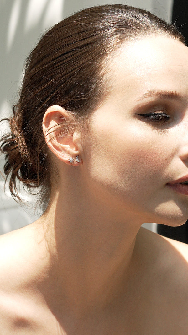 Comet Stud Earring Sterling Silver