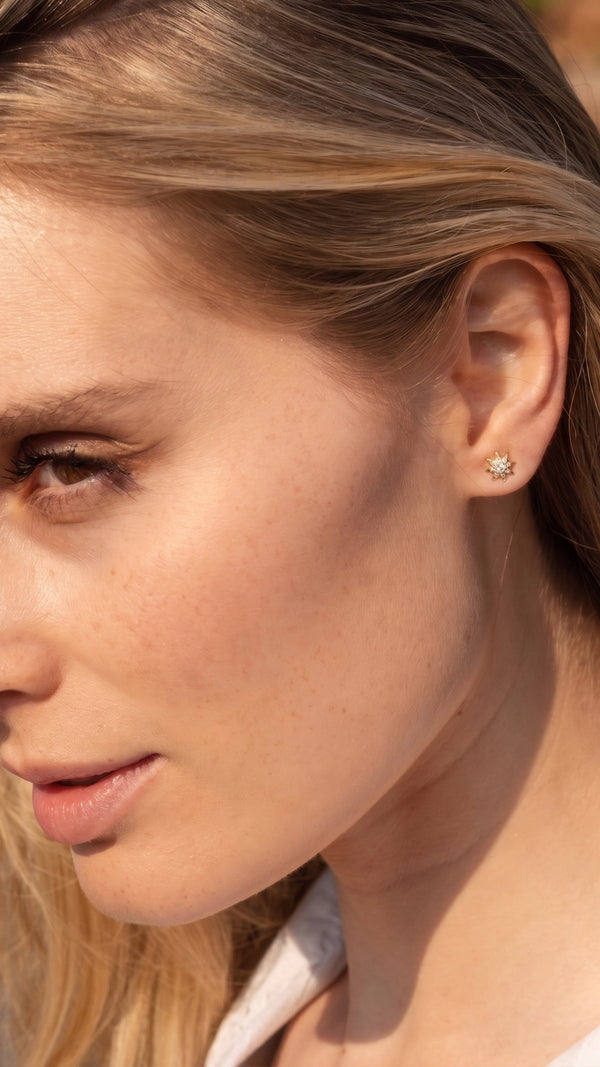 Comet Stud Earring Gold Vermeil