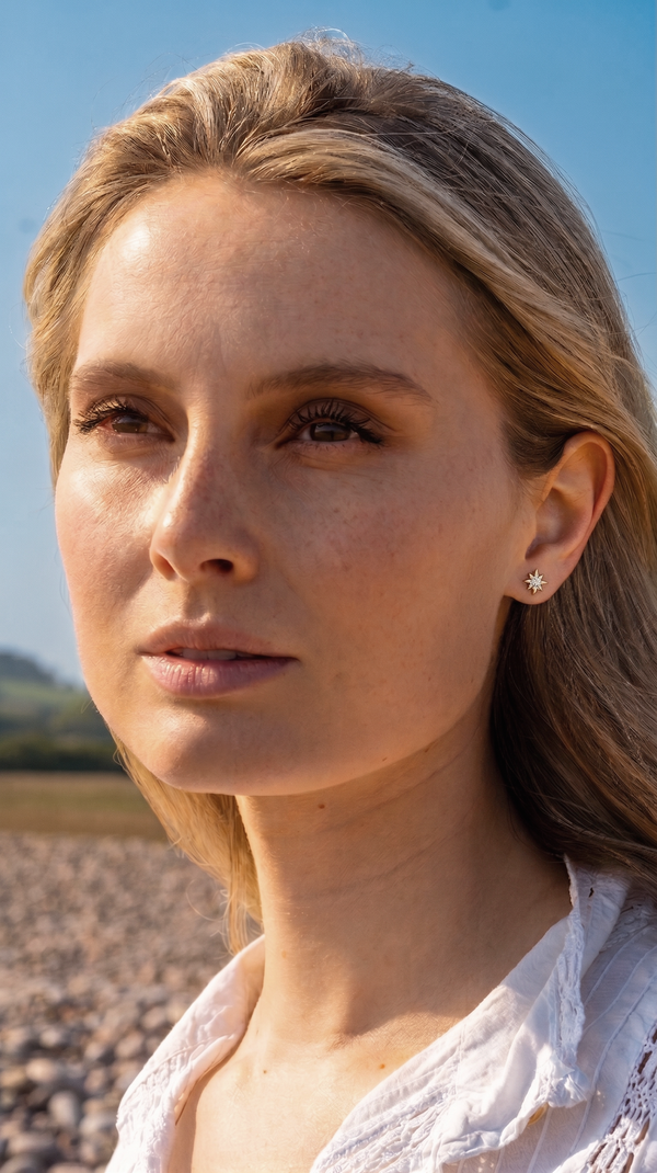 Comet Stud Earring Gold Vermeil