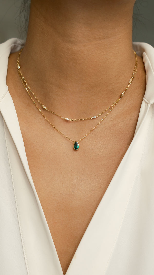 Cora Baby Necklace Gold Vermeil